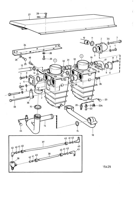 Схема узла Нагреватель Для Volvo Penta Tamd71A