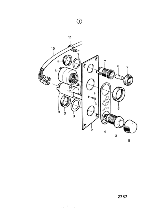 Схема узла Alarm Unit Earlier Prod Для Volvo Penta Bb115C