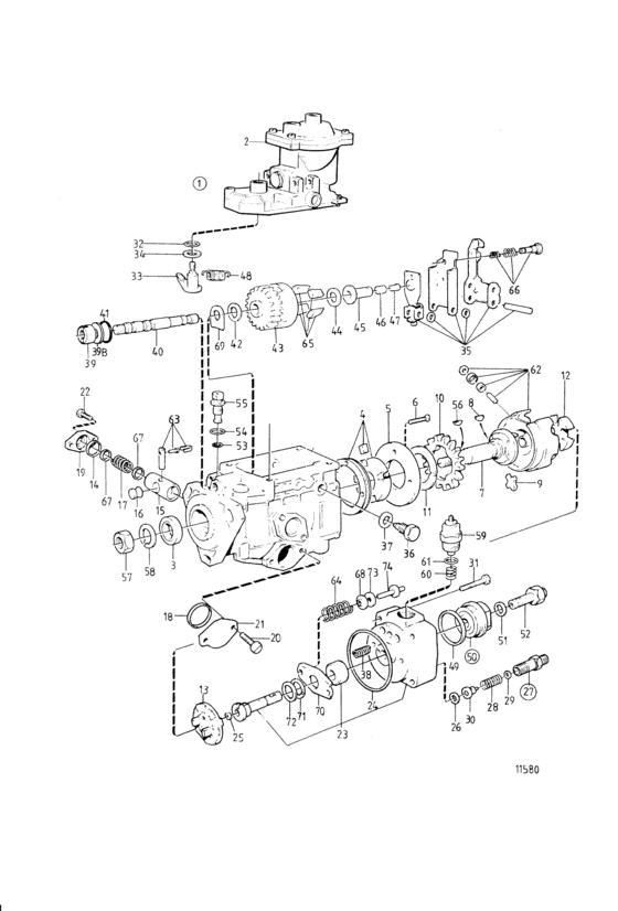 Схема узла Впрыск Топливный Насос Для Volvo Penta Kamd42A