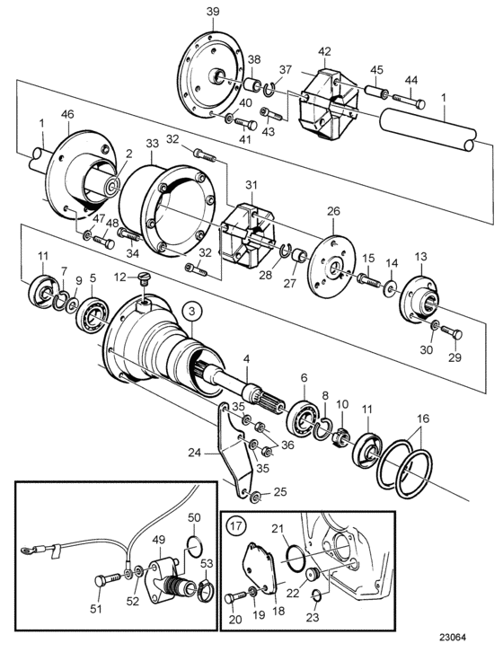 Схема узла Jack Shaft Kit Для Volvo Penta Dpx