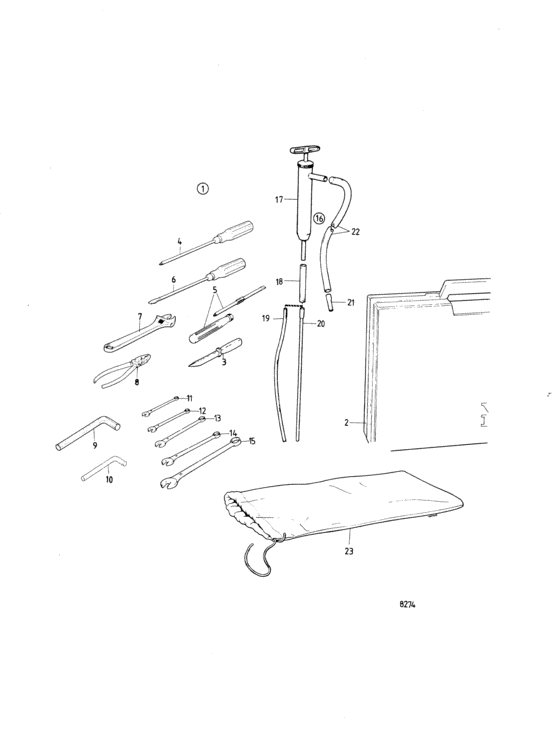 Схема узла Set Of Tools Для Volvo Penta 2003-Solas