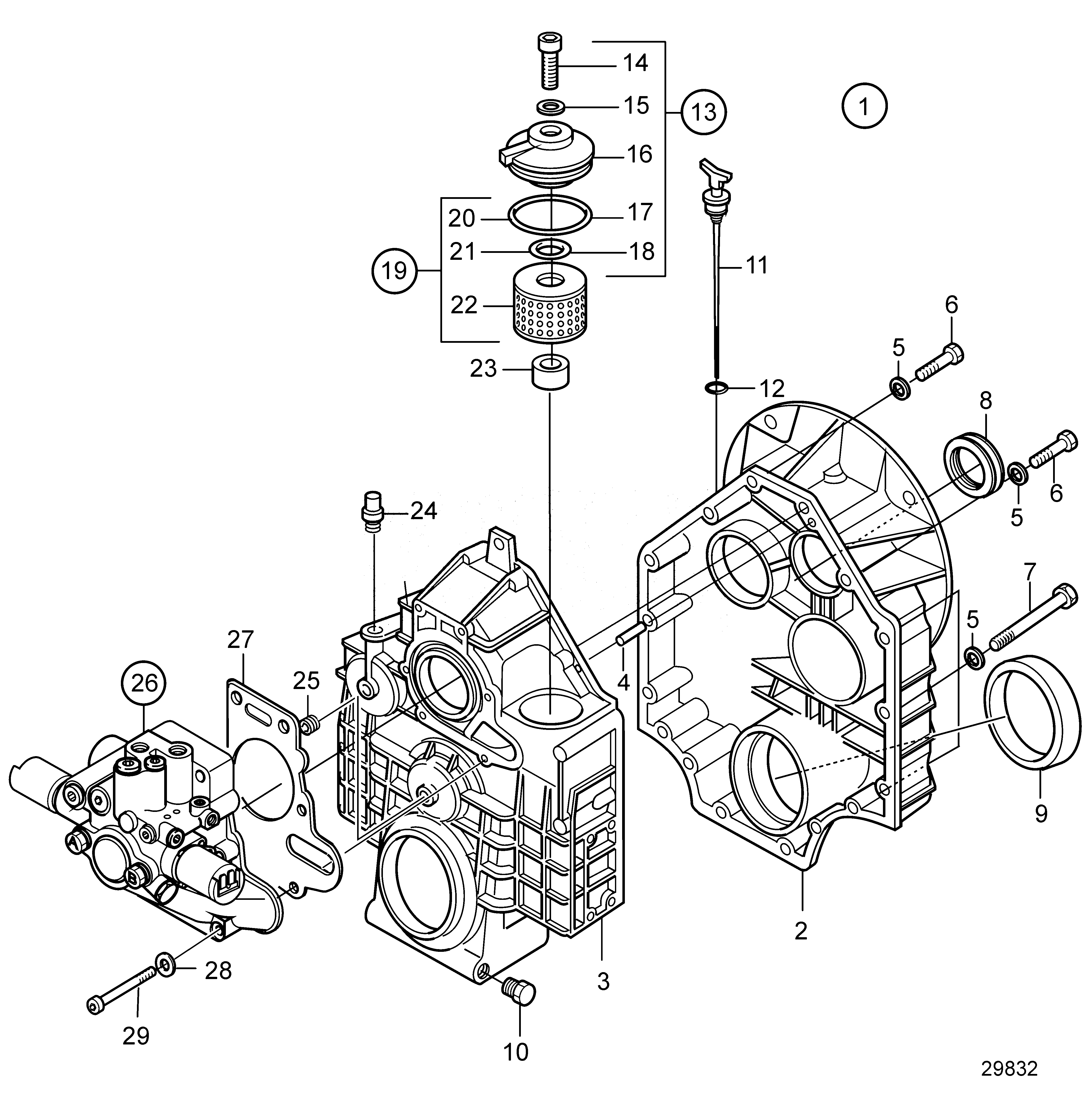 Схема узла Reverse Gear Hs68 Iv-A: Ratio 1.56:1