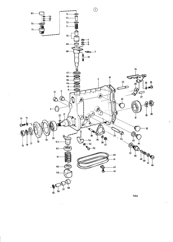 Схема узла Впрыск Топливный Насос Для Volvo Penta Tamd60C