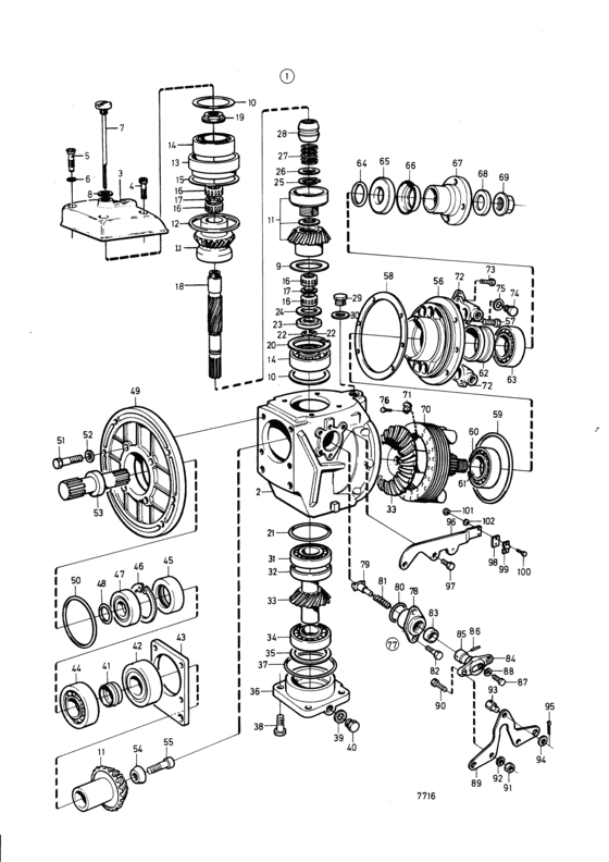 Схема узла Reverse Gear Ms4A: 853397 Для Volvo Penta Aq225D