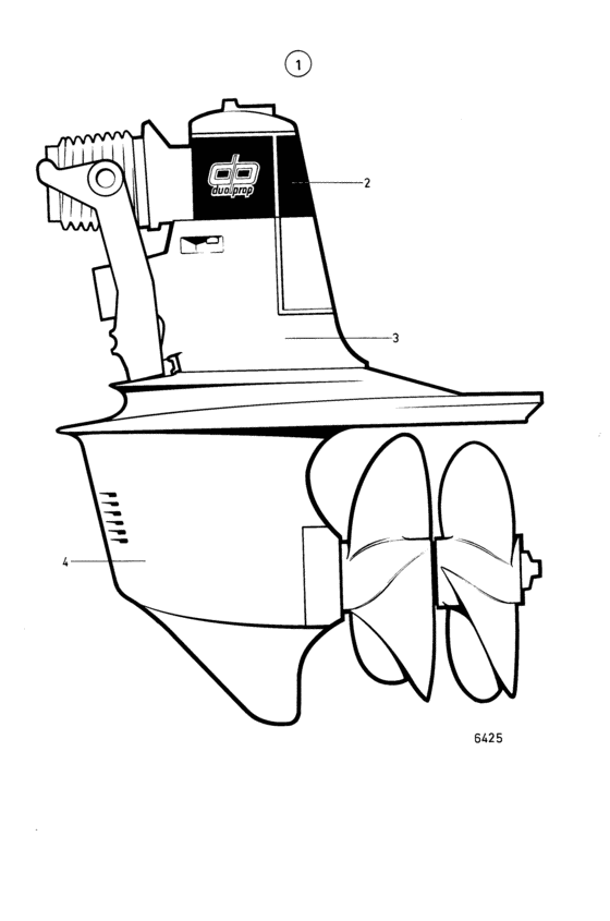 Схема узла Duoprop Drive Unit: Dp280 Для Volvo Penta Aqad40B