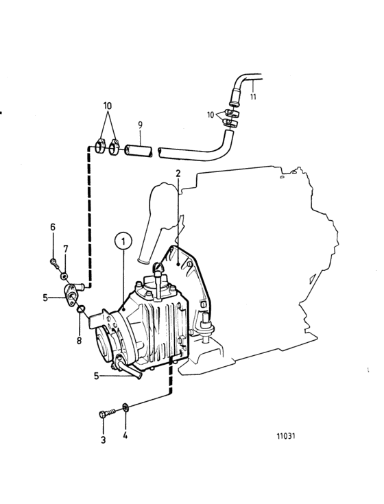 Схема узла Connecting Components Reverse Gear Ms2B-R, Ms2B-L Для Volvo Penta 2003Tb