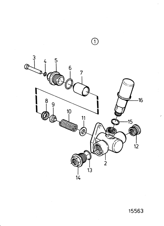 Схема узла Fuel Feed Pump, Components Для Volvo Penta Tmd102A