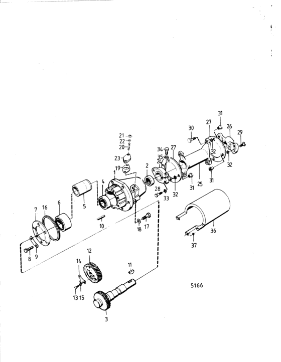 Схема узла Drive Device, Fuel Injection Pump: C Для Volvo Penta Tamd70C