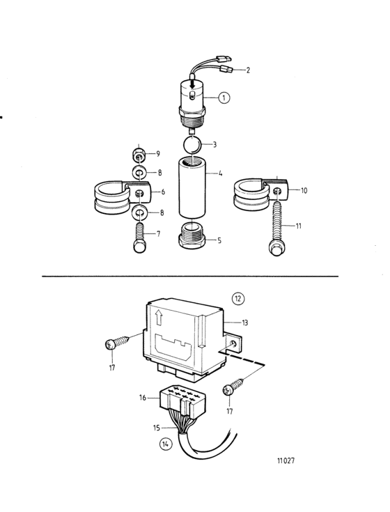 Схема узла Tilt Switch Для Volvo Penta 2003-Solas