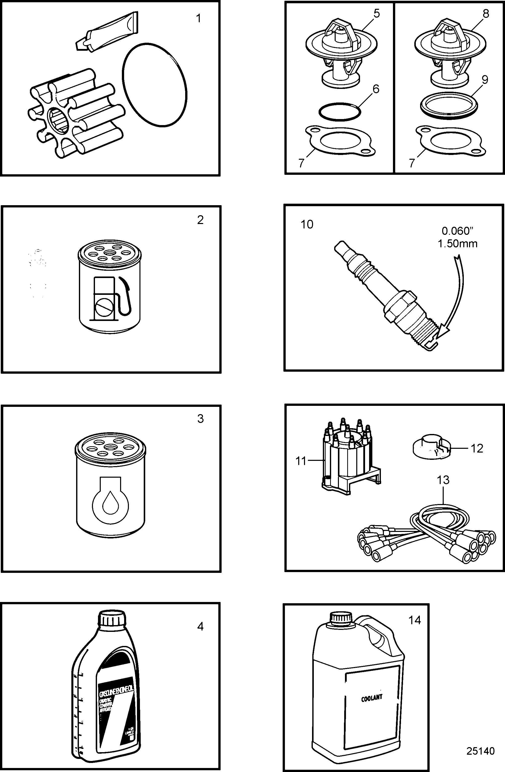 Схема узла Maintenance Parts, 5.0L & 5.7L