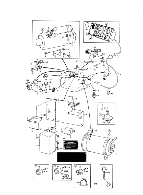 Схема узла Electrical System And Instrument Later Prod Для Volvo Penta Aqd21A