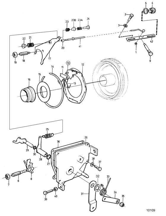 Схема узла Regulation System Для Volvo Penta 2001B