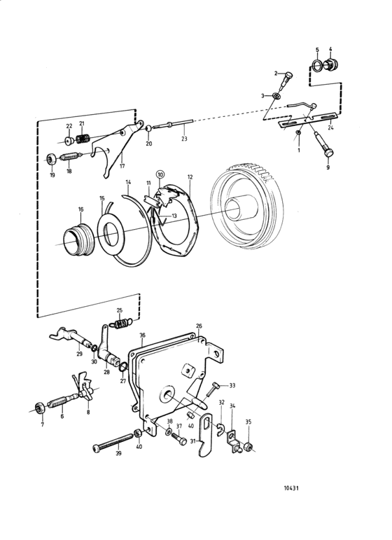 Схема узла Regulation System Для Volvo Penta 2001Bg