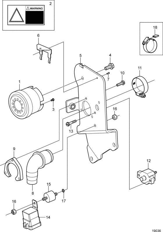 Схема узла Alarm And Circuit Breaker Для Volvo Penta 3.0Gsp-A