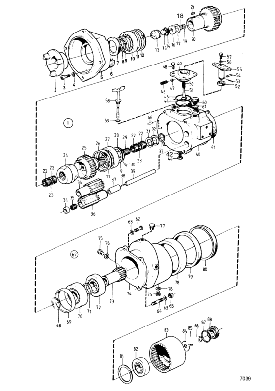 Схема узла Gear Lever Для Volvo Penta Md5C