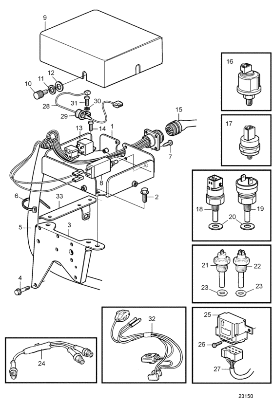 Схема узла Electrical System Для Volvo Penta Tamd41L-A