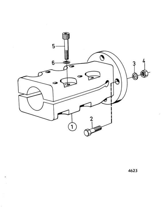 Схема узла Coupling Flange 4\'\': 828210 Для Volvo Penta Bb115C