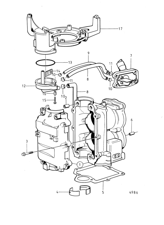 Схема узла Barrel Assy Cylinder Для Volvo Penta Mb2