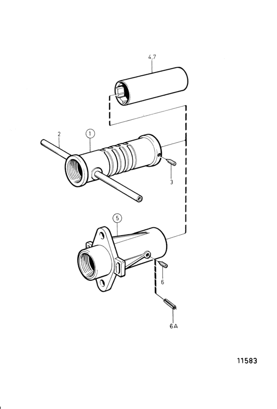 Схема узла Stern Bearing: D=30Mm, 35Mm Для Volvo Penta Tmd22A