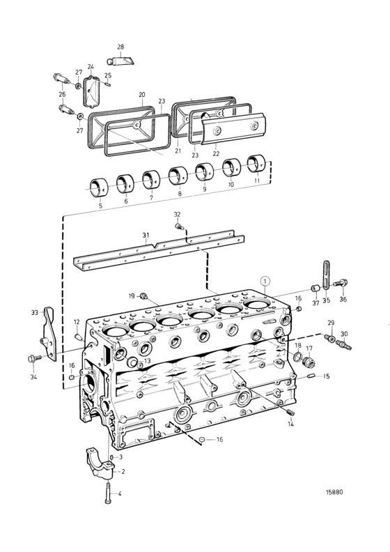 Схема узла Barrel Assy Cylinder Для Volvo Penta Tamd72P-A