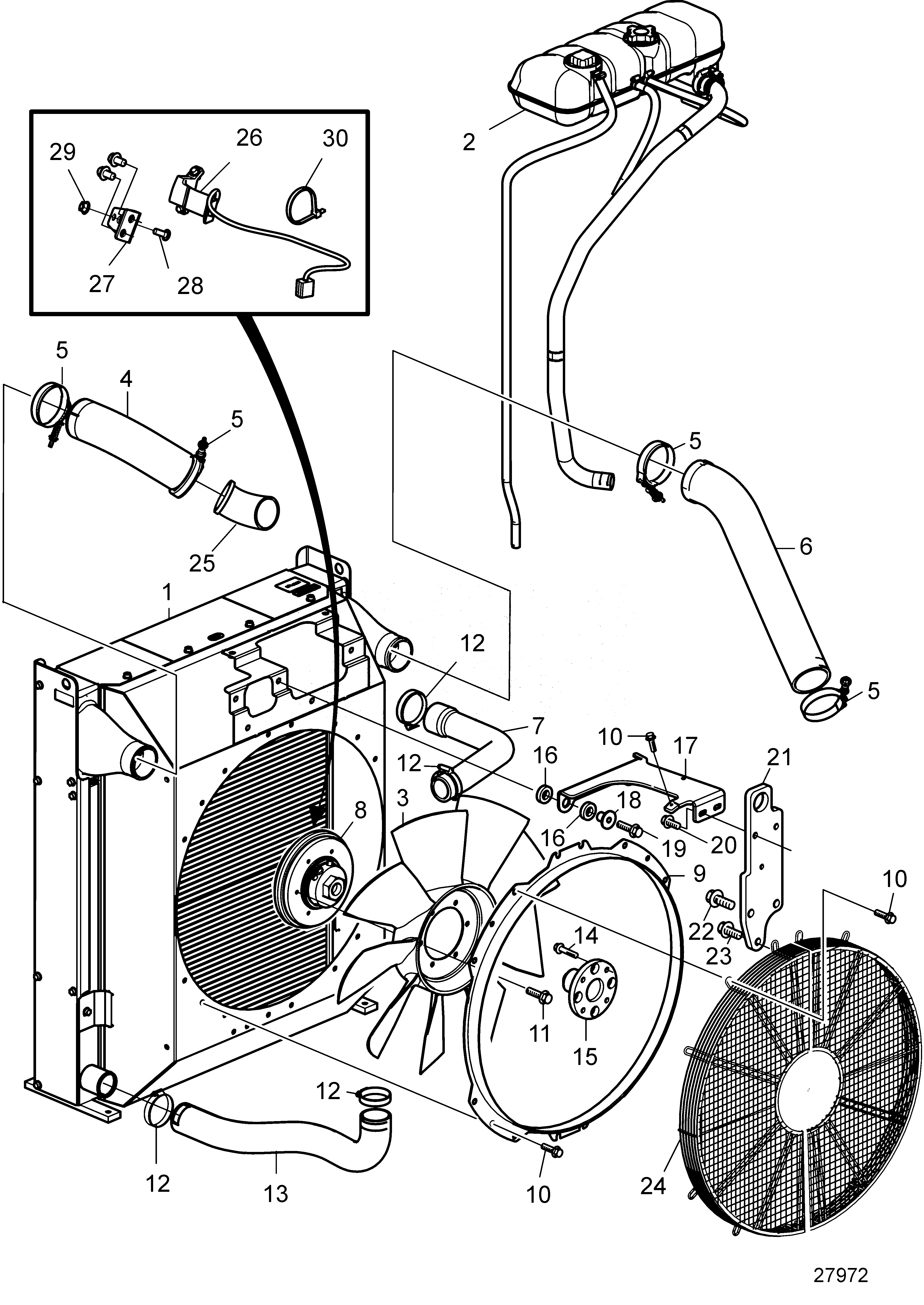 Схема узла Cooling System And Components.