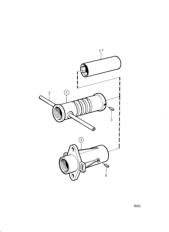 Схема узла Stern Bearing Для Volvo Penta D2-40F