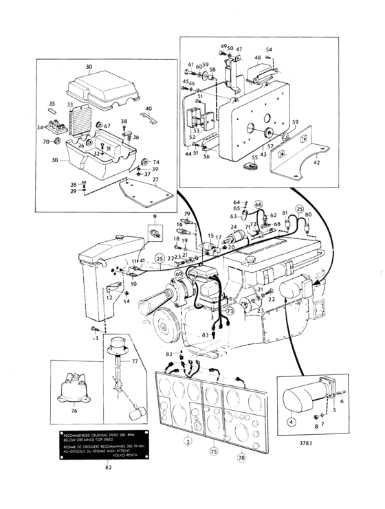 Схема узла Electrical System And Instrument Для Volvo Penta Thamd70C