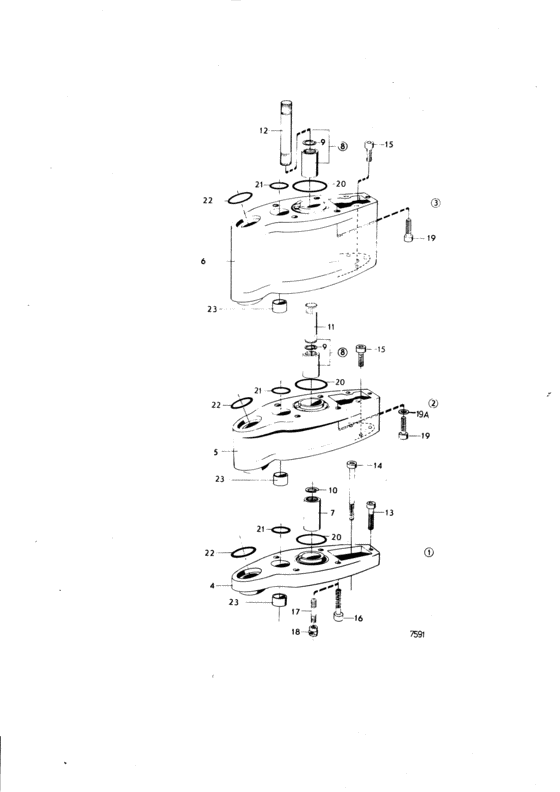 Схема узла Extension Set Aq Drive Unit 280, 290: 814318 Для Volvo Penta Aq145A