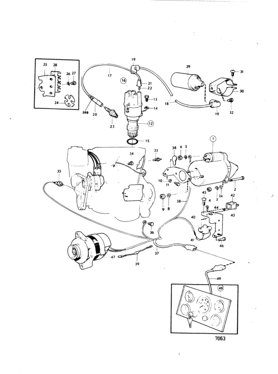 Схема узла Electrical System And Instrument Для Volvo Penta Bb140A