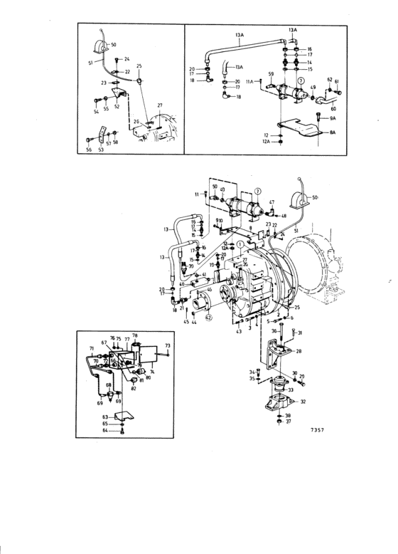 Схема узла Reverse Gear Twin Disc Mg506 And: B Для Volvo Penta Tmd70C
