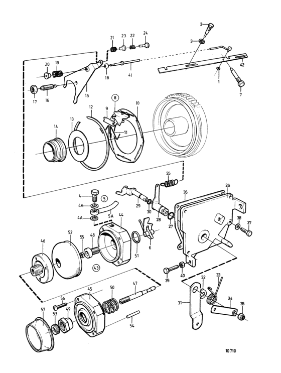 Схема узла Regulation Syst. With Smoke Limiter Для Volvo Penta 2003Tb