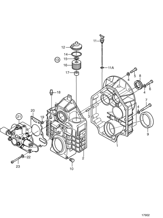 Схема узла Gear Lever Для Volvo Penta Hs63Ve-A