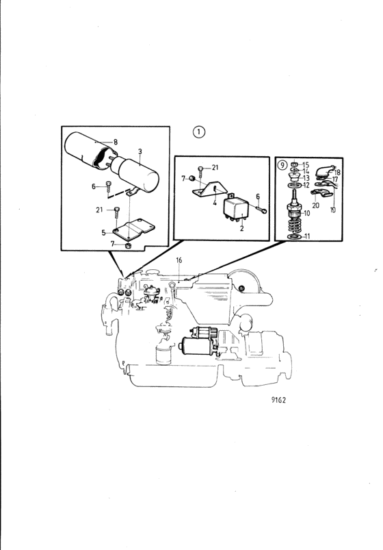 Схема узла Preheating Kit: 859302 Для Volvo Penta Ad31A