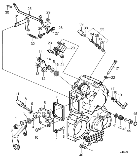 Схема узла Regulation System Для Volvo Penta D2-75F