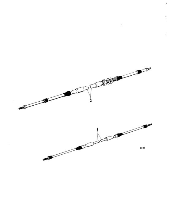 Схема узла Control Cables Для Volvo Penta Bb115C