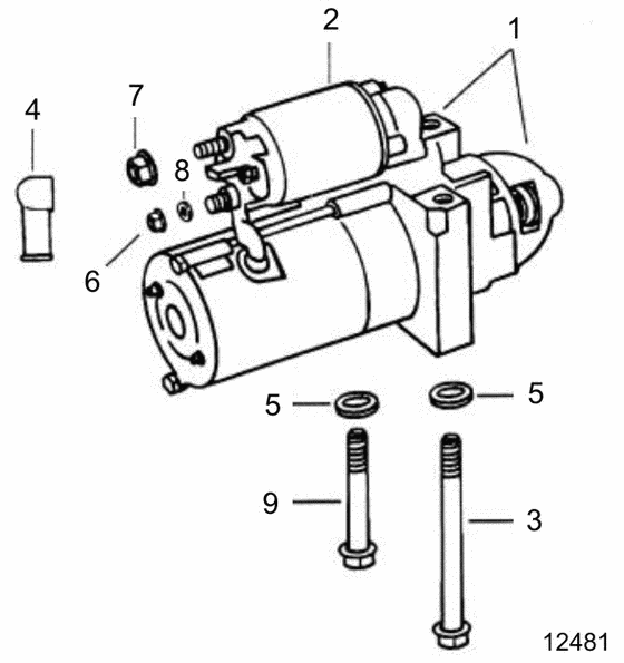 Схема узла Стартер Для Volvo Penta 3.0Gsmhub