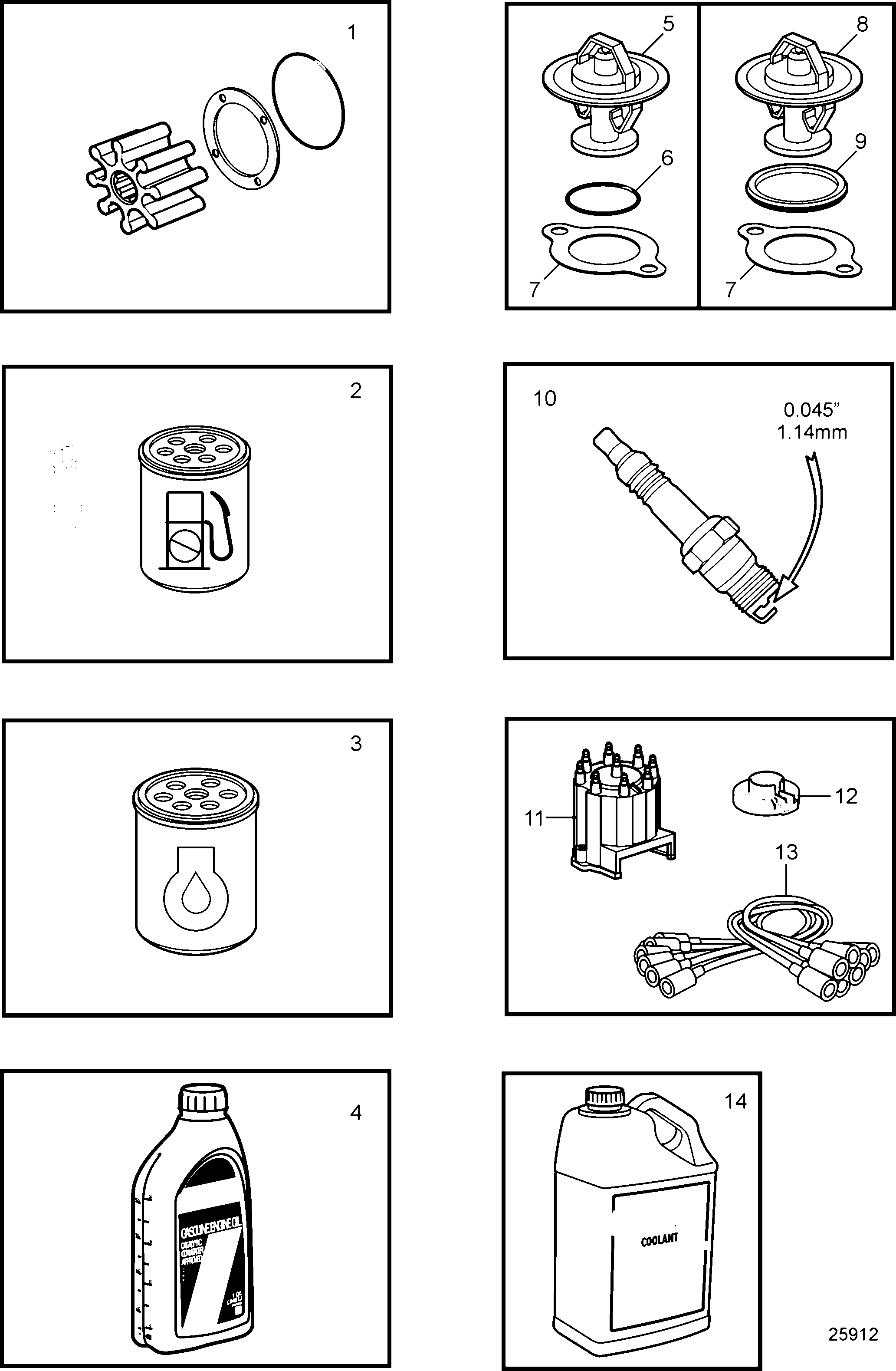 Схема узла Maintenance Parts, 5.7L