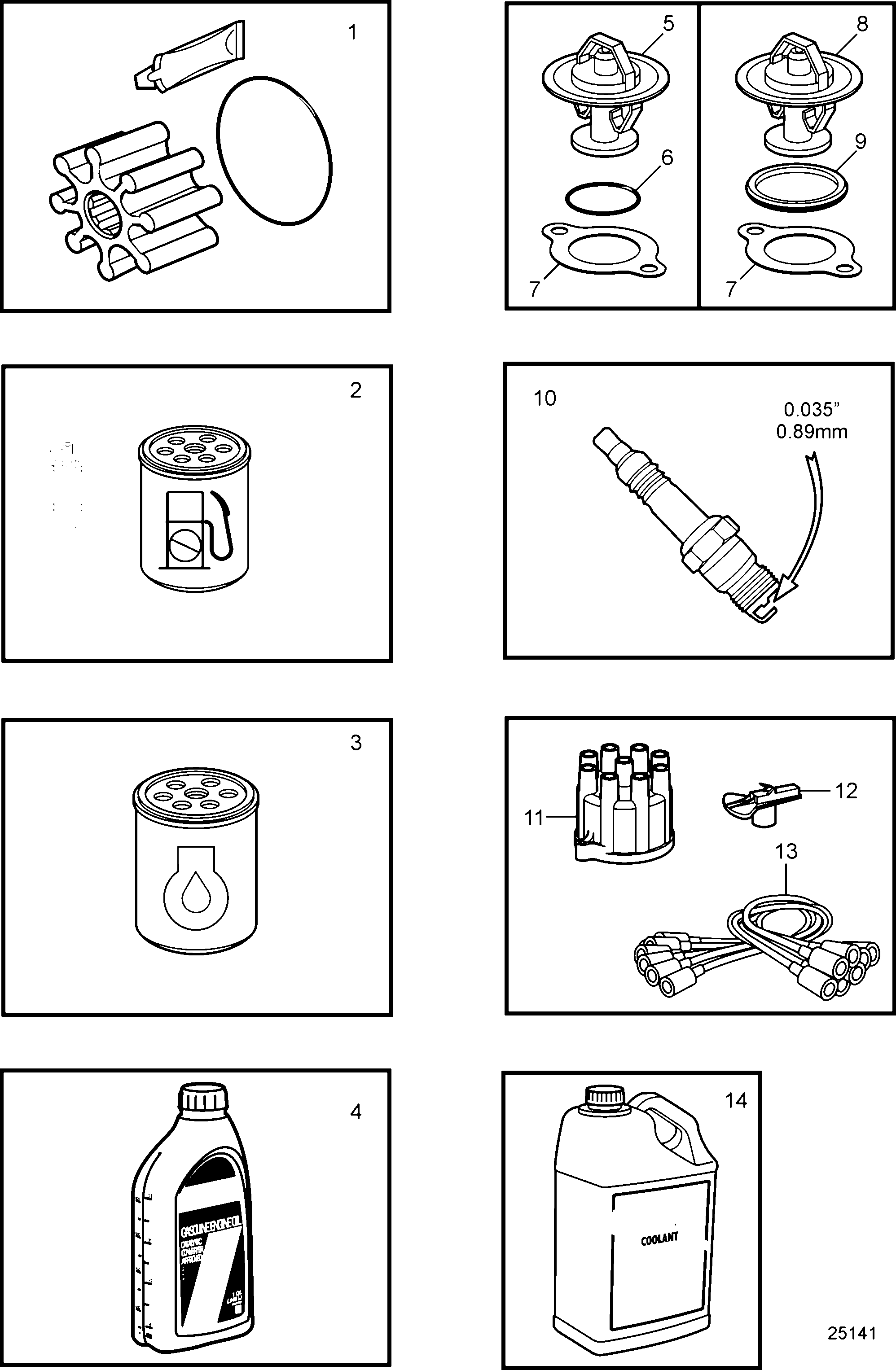 Схема узла Maintenance Parts, 5.0L & 5.7L