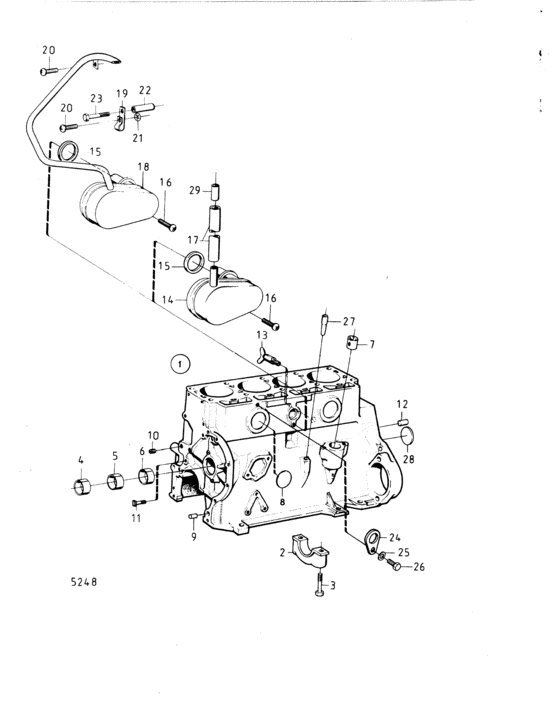 Схема узла Barrel Assy Cylinder Для Volvo Penta Aq130B