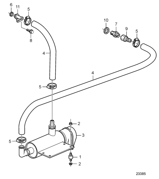 Схема узла Engine Heater, Separately Mounted Для Volvo Penta D16C-A Mg