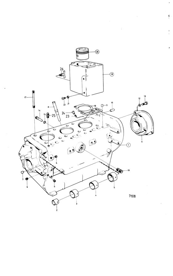 Схема узла Barrel Assy Cylinder Для Volvo Penta Md3B