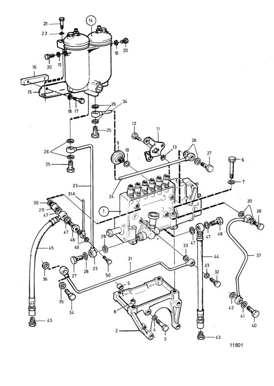 Схема узла Fuel System Classified Для Volvo Penta Tmd100C