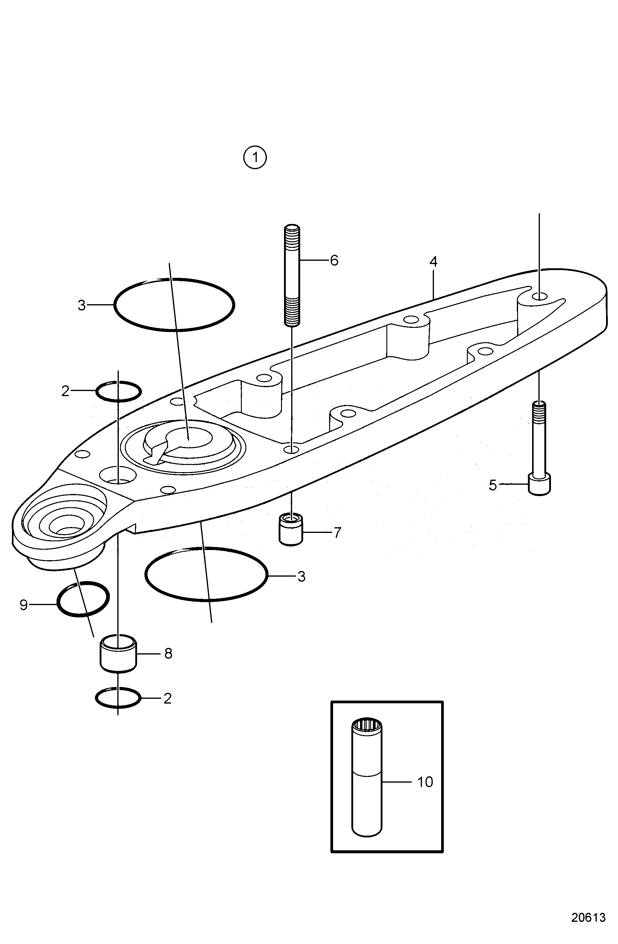 Схема узла Комплект Удлинения 1\'\'