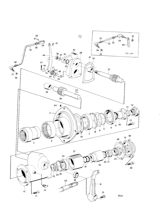 Схема узла Reversing Mechanism Для Volvo Penta Md7B
