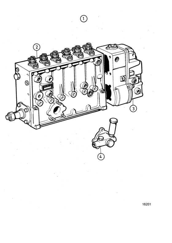 Схема узла Fuel Injection Pump, Components Для Volvo Penta Tamd72A