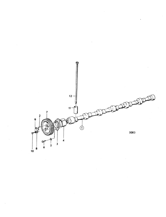 Схема узла Camshaft Assy Для Volvo Penta Tamd70C