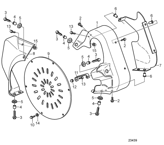 Схема узла Beltgard Bilge Pump / Flushing Pump 2\'\' Для Volvo Penta D9A2B Mh