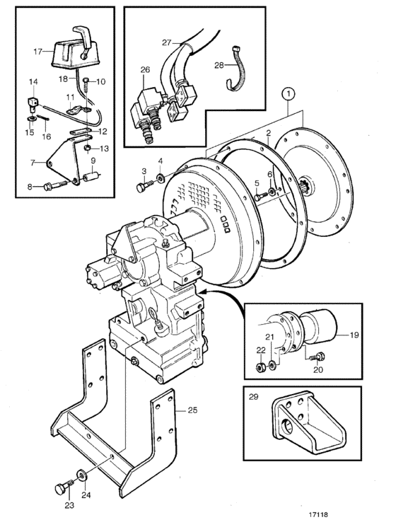 Схема узла Reverse Gear Mg 5062V, Mg 5062V-E Для Volvo Penta Tamd63P-A