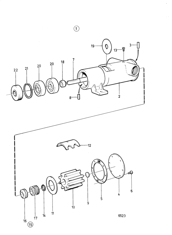 Схема узла Bilge Pump 1\'\' Для Volvo Penta Md120A