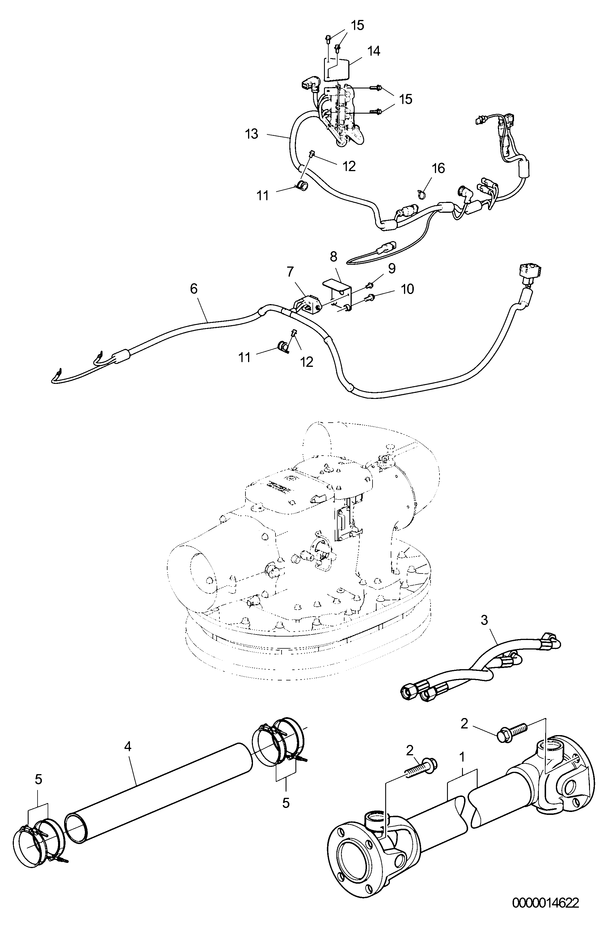 Схема узла Connecting Components Ips15, Jack Shaft, Std Length 240Mm, Evc 2.0